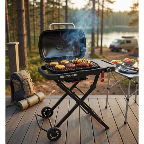 Фото - Гриль газовий Weber Traveler Compact (1501747)